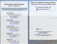 Tablet Screenshot of marthasvineyardfitness.com